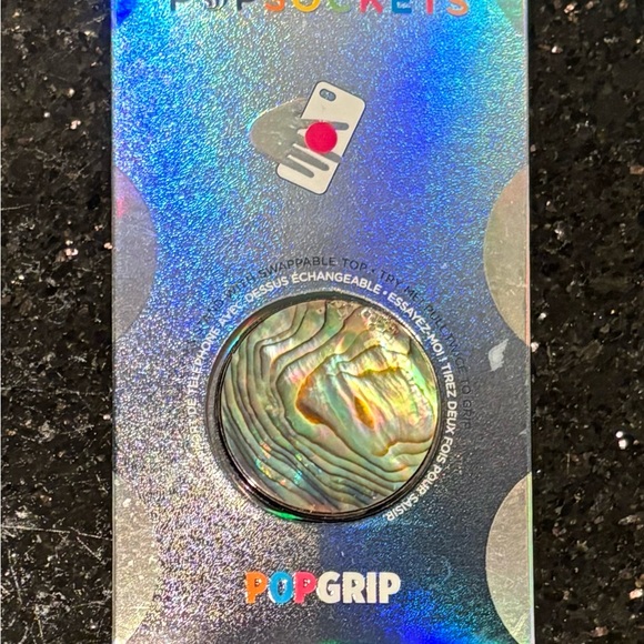 PopSocket PopGrip with Iridescent Shell Design - Picture 1 of 2
